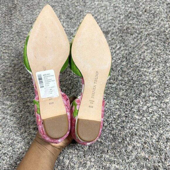 Ivanka Trump Pointed Toe D'Orsay Flats Tadora Bejeweled Embellished 6.5 M New - Picture 4 of 9